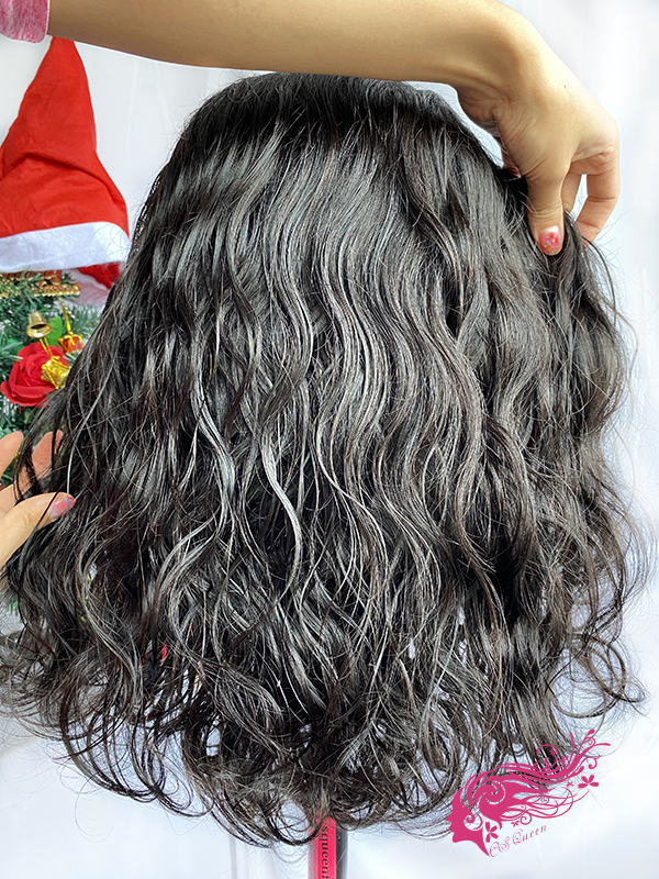 Csqueen Raw light wave BOB Wig 4*4 Transparent Lace Closure BOB Wig 100% Human Hair 180%density